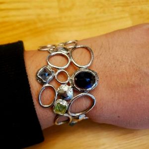 RARE☆ALEXIS BITTAR Sterling Stone Bracelet